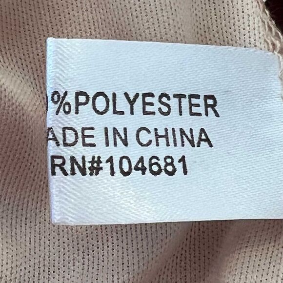 Maroon Cut-Out Open Back Shift Dress Large - Picture 9 of 9